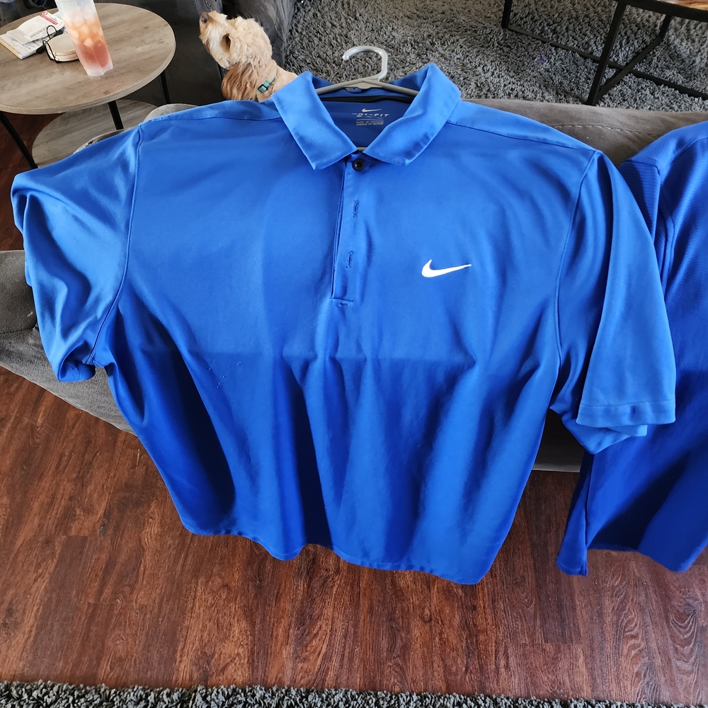 Nike Men's Blue Polo Shirt